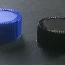 Screw cap PP, ø 24, various colors, with PE line 1,5 mm
